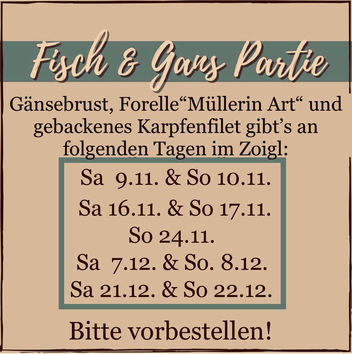 Fisch und Gans